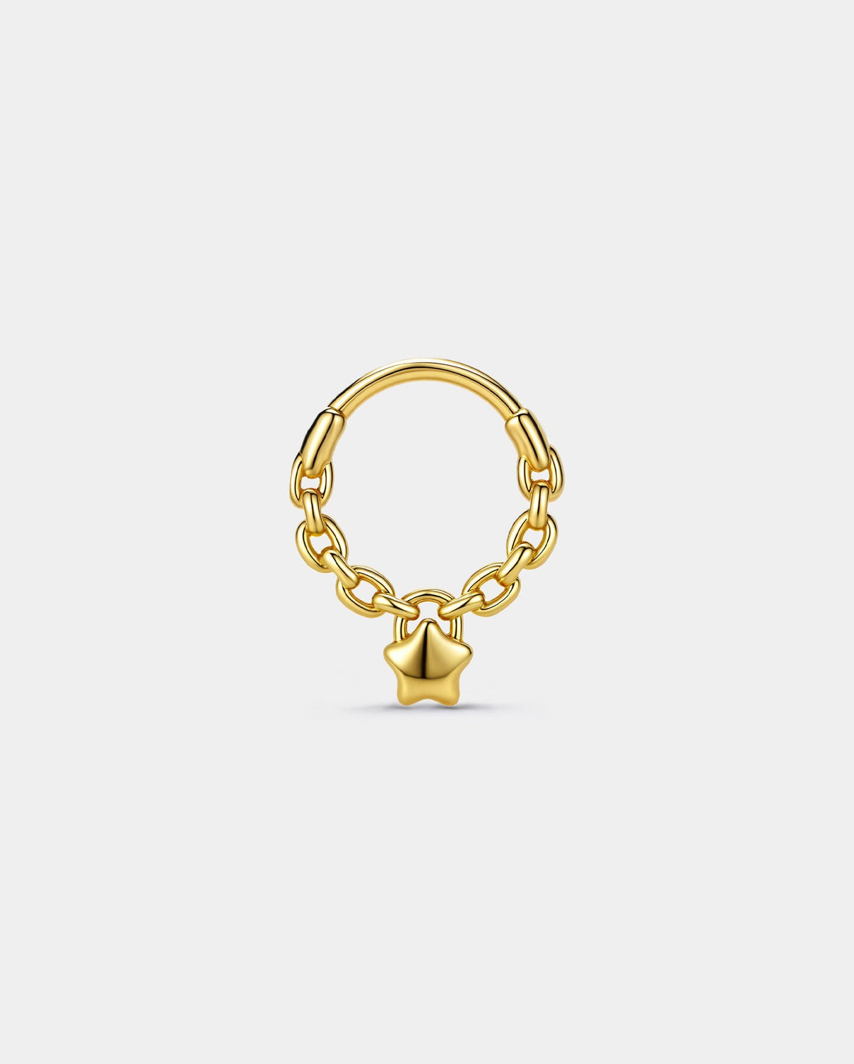 Star Lock Hinged Segment Septum Ring