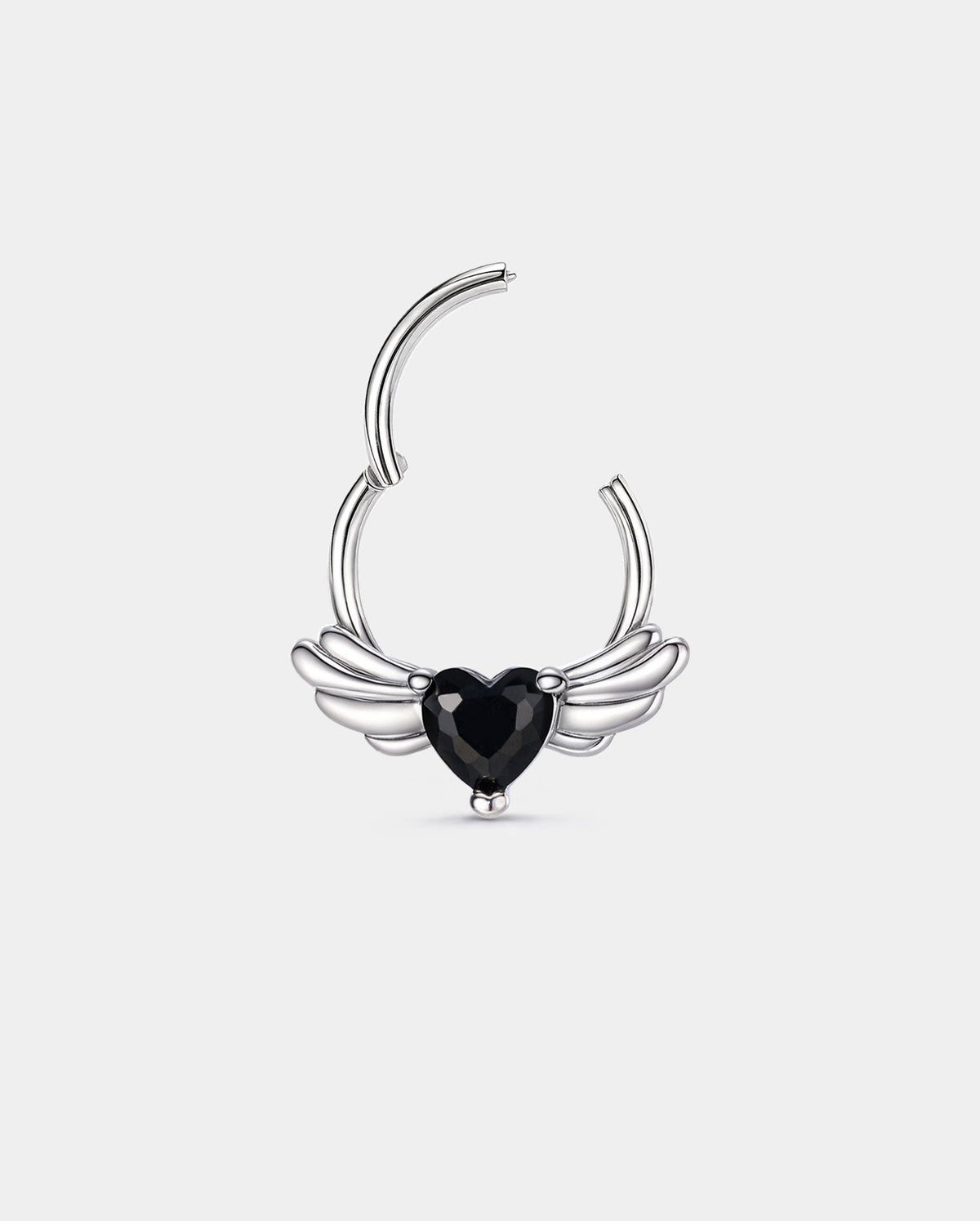 Winged Heart CZ Segment Septum Ring