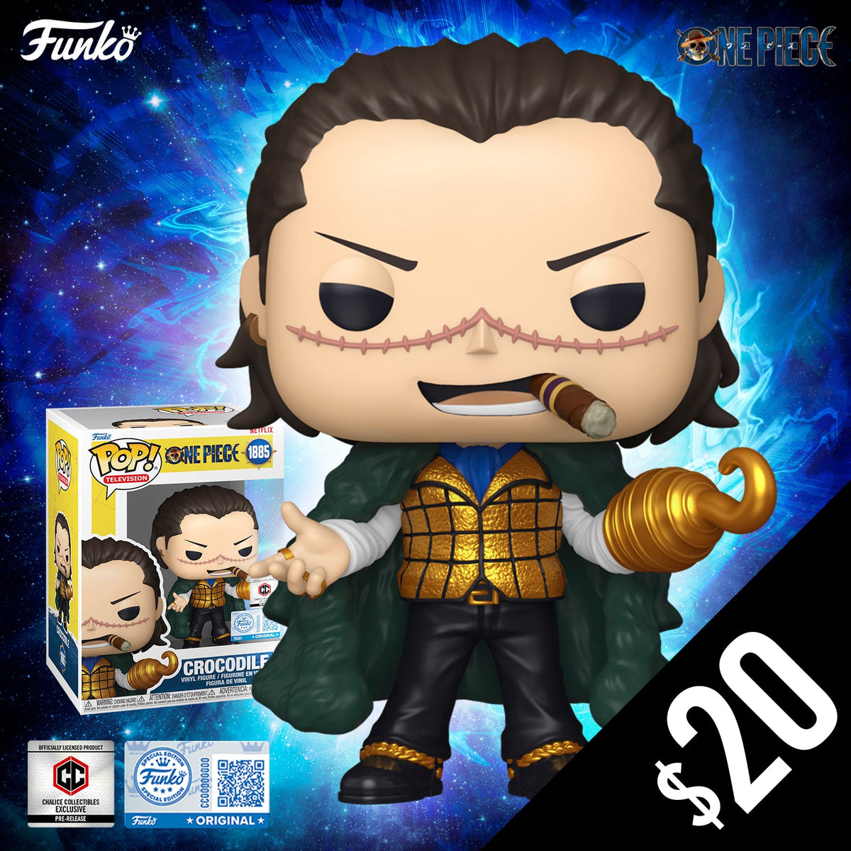 Funko Pop! Chalice Exclusive: One Piece Live S1: Crocodile #1885 (PR)