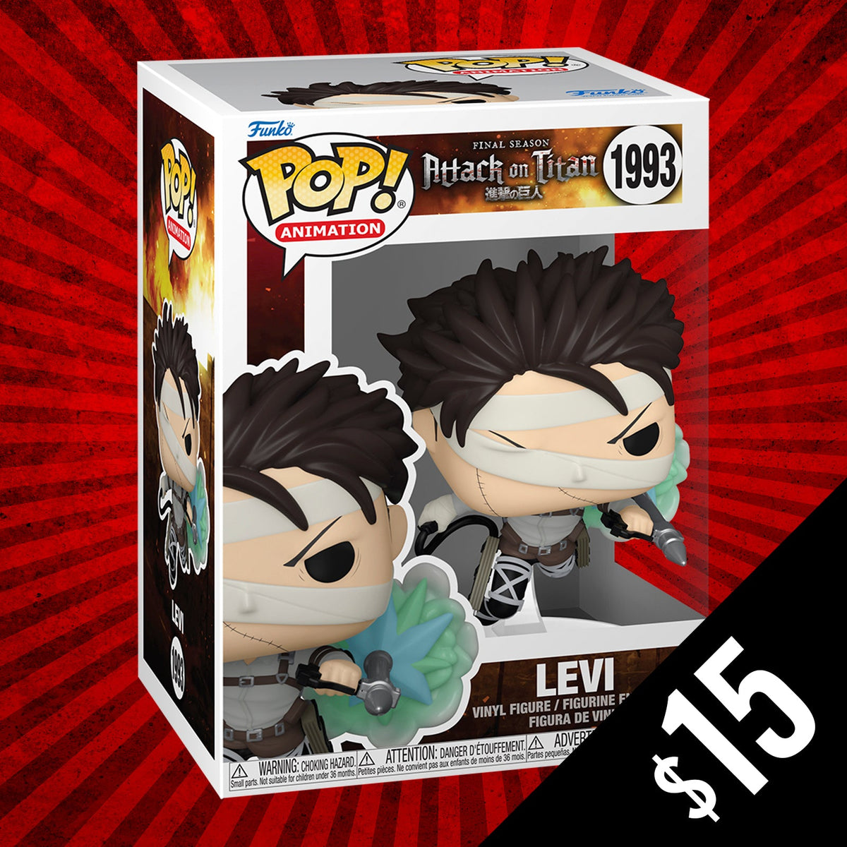 Pre-Order: Funko Pop! Attack On Titan S7: Levi #1993