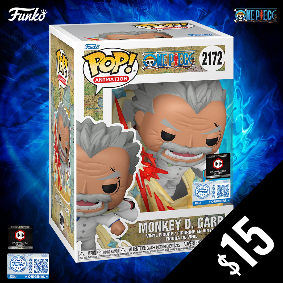 Funko Pop! One Piece S13: Monkey D. Garp (Galaxy Impact) #2172 (Non-Chase)