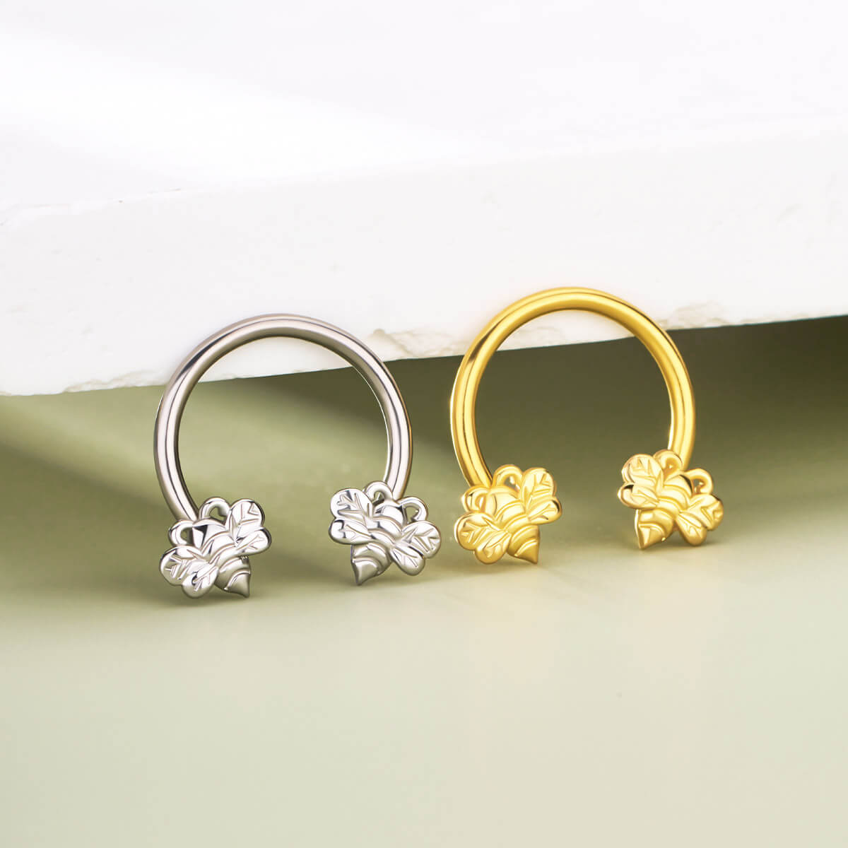 Cute Bee Horseshoe Septum Ring