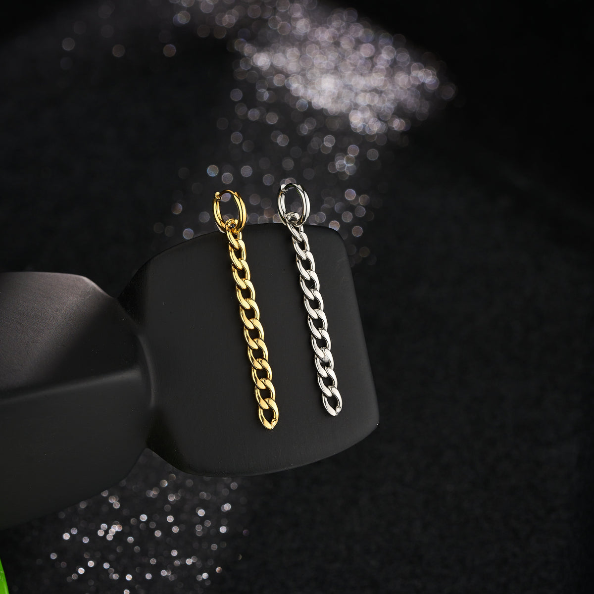 2PCS Minimalist Long Chain Drop Earrings