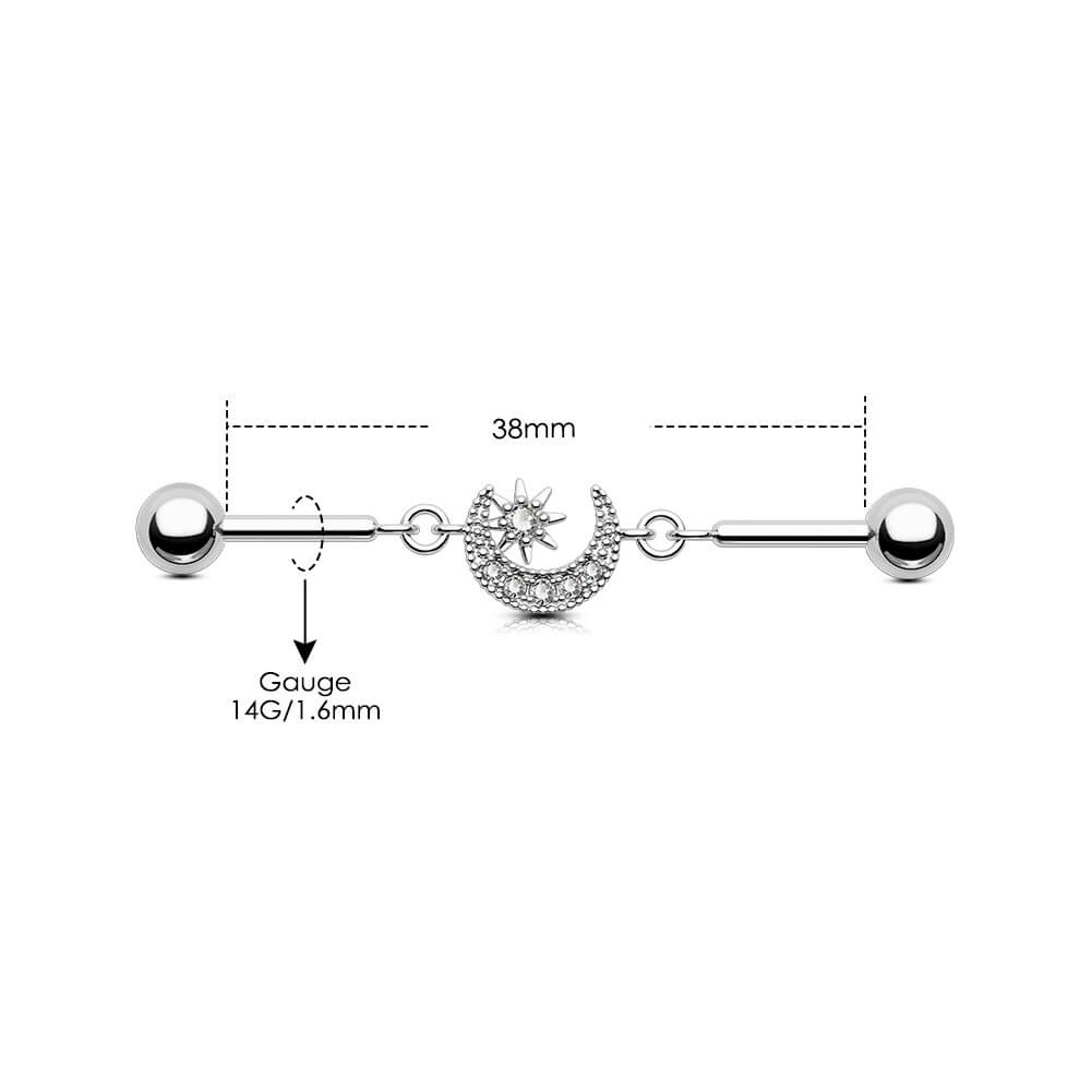 Moon and Sun Industrial Barbell