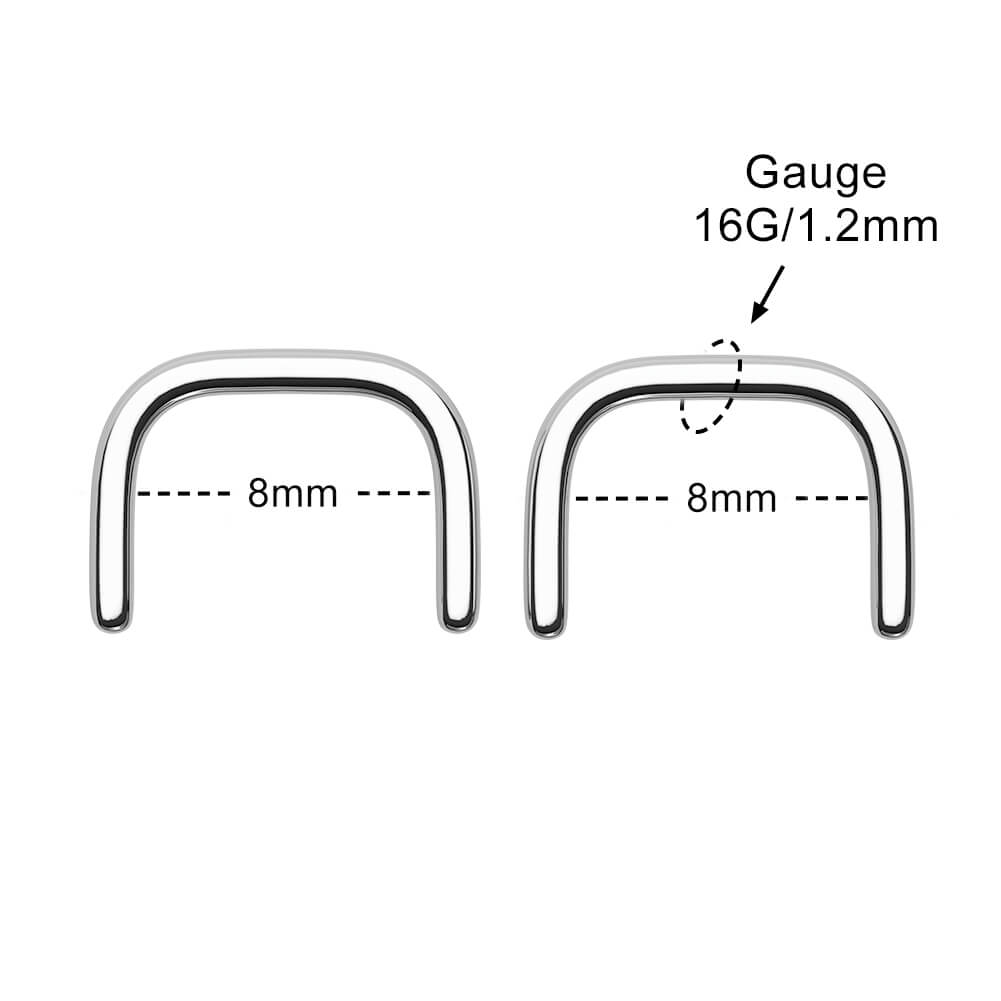 Staple Hide Septum Piercing Retainer