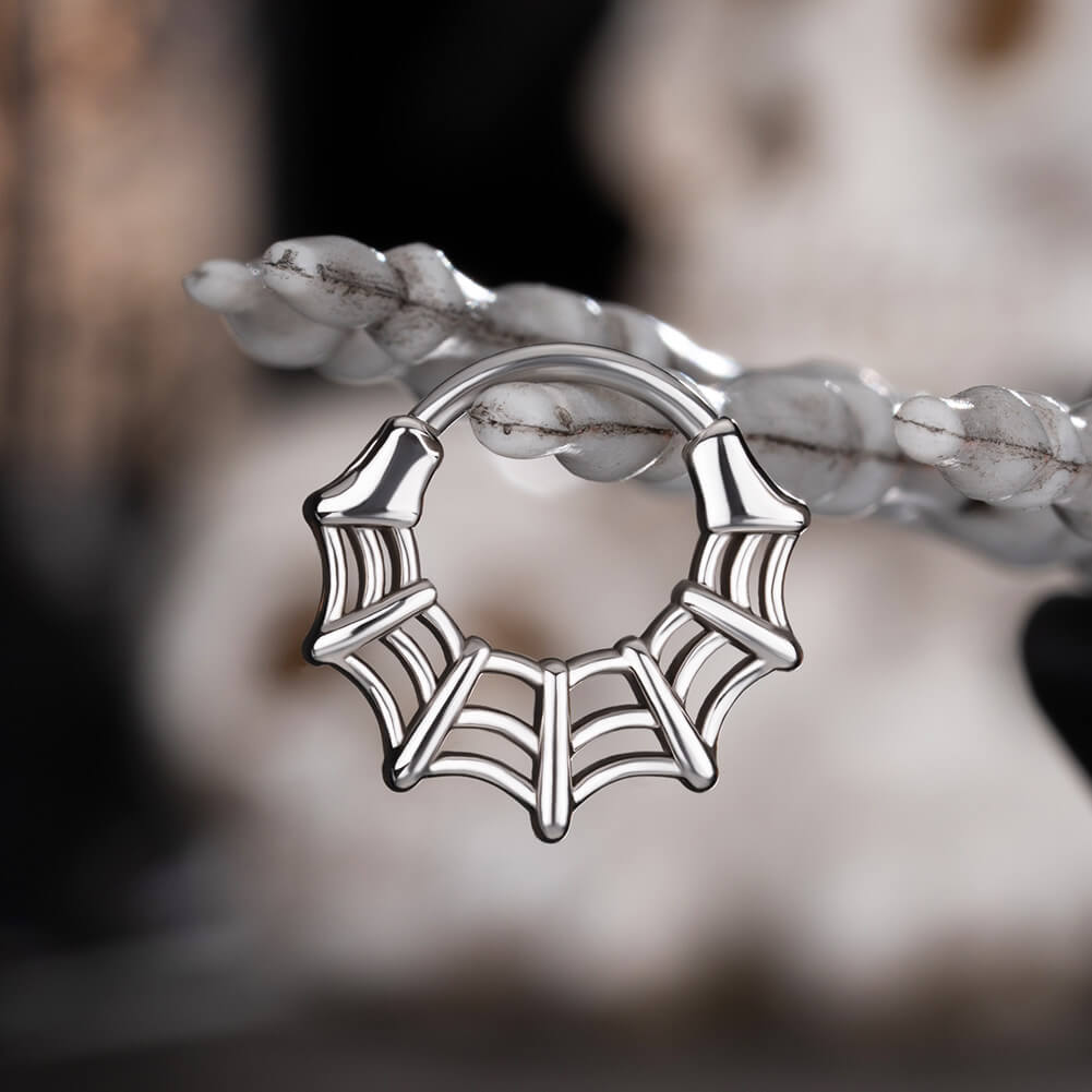 Spider Web Segment Septum Ring