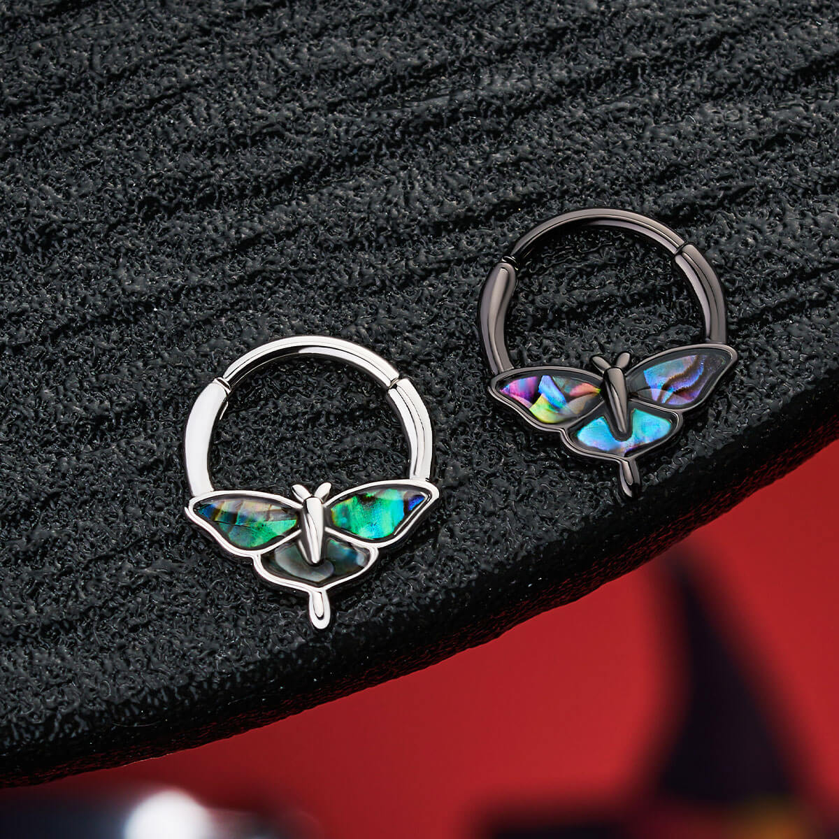Abalone Moth Segment Septum Ring