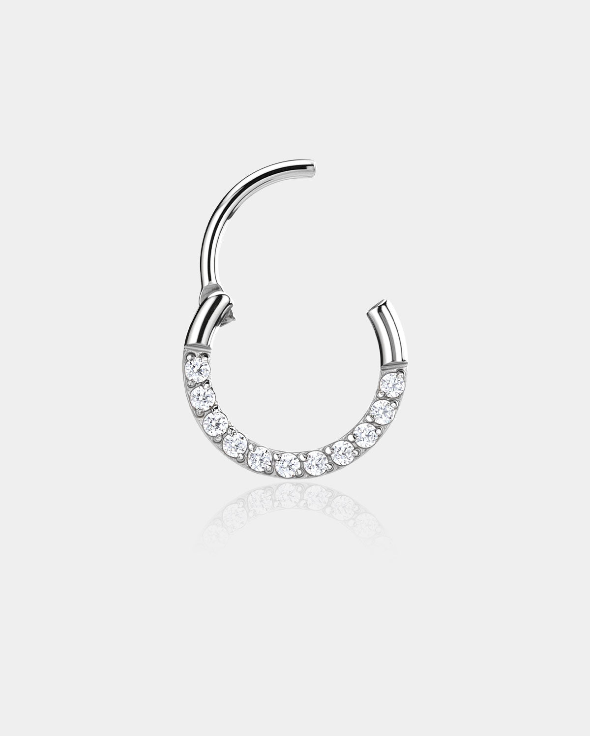 20G Front CZ Segment Nose Ring