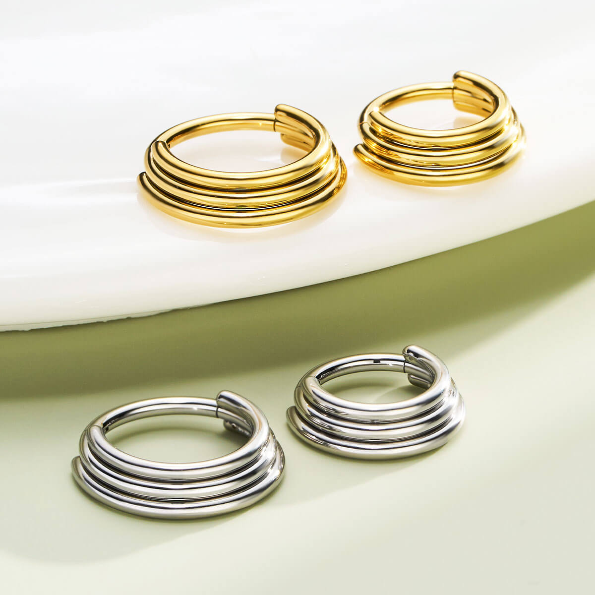 Stacked Hinged Segment Septum Ring