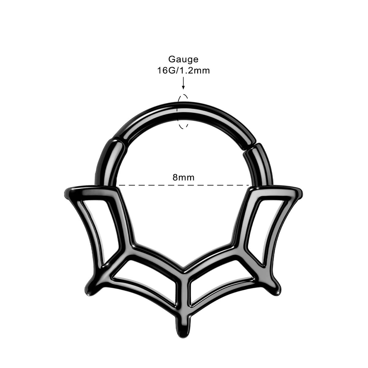 Spider Web Daith Septum Ring