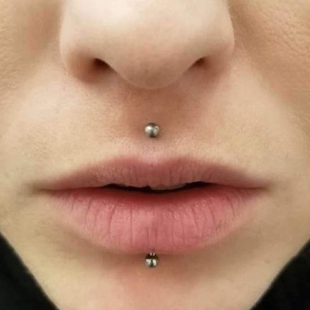 Ball Internally Threaded Titanium Lip Stud