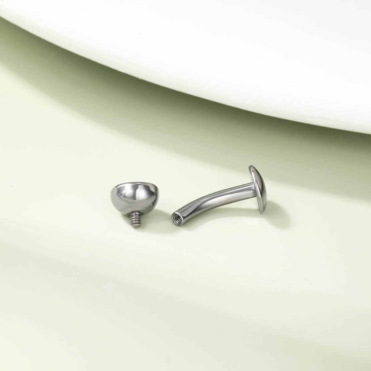 Floating Internally Threaded Titanium Belly Ring