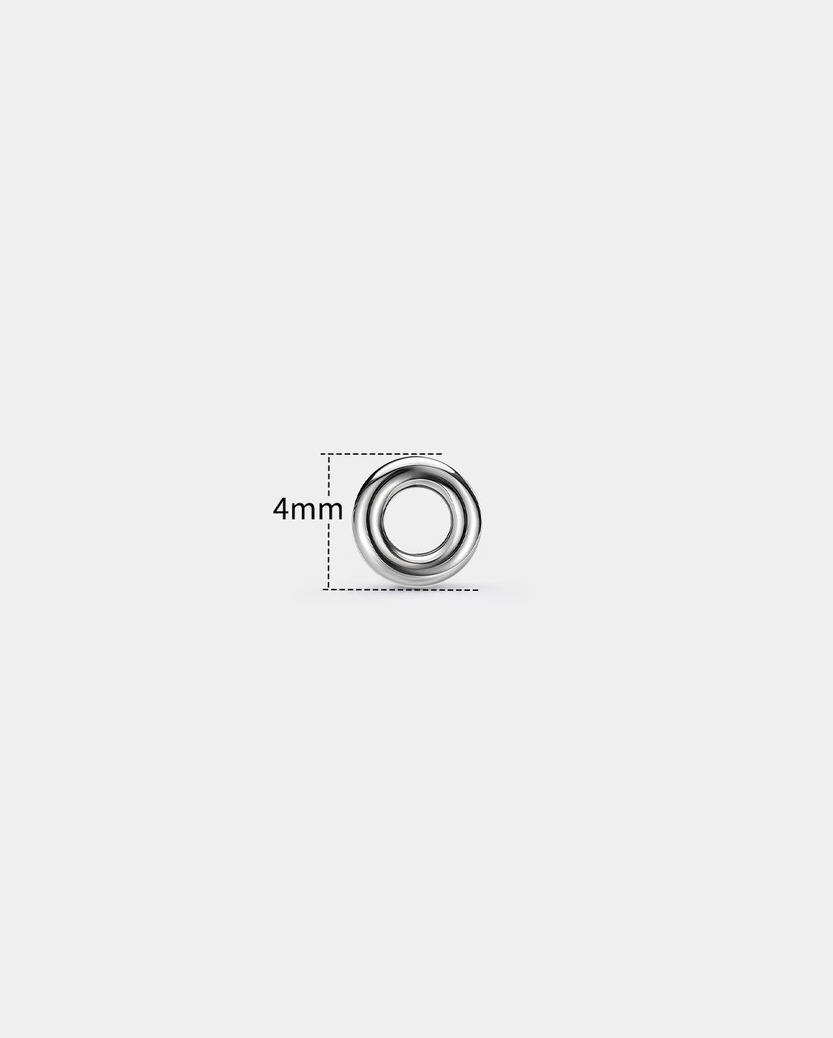 Hollow Circle Titanium Nose Stud