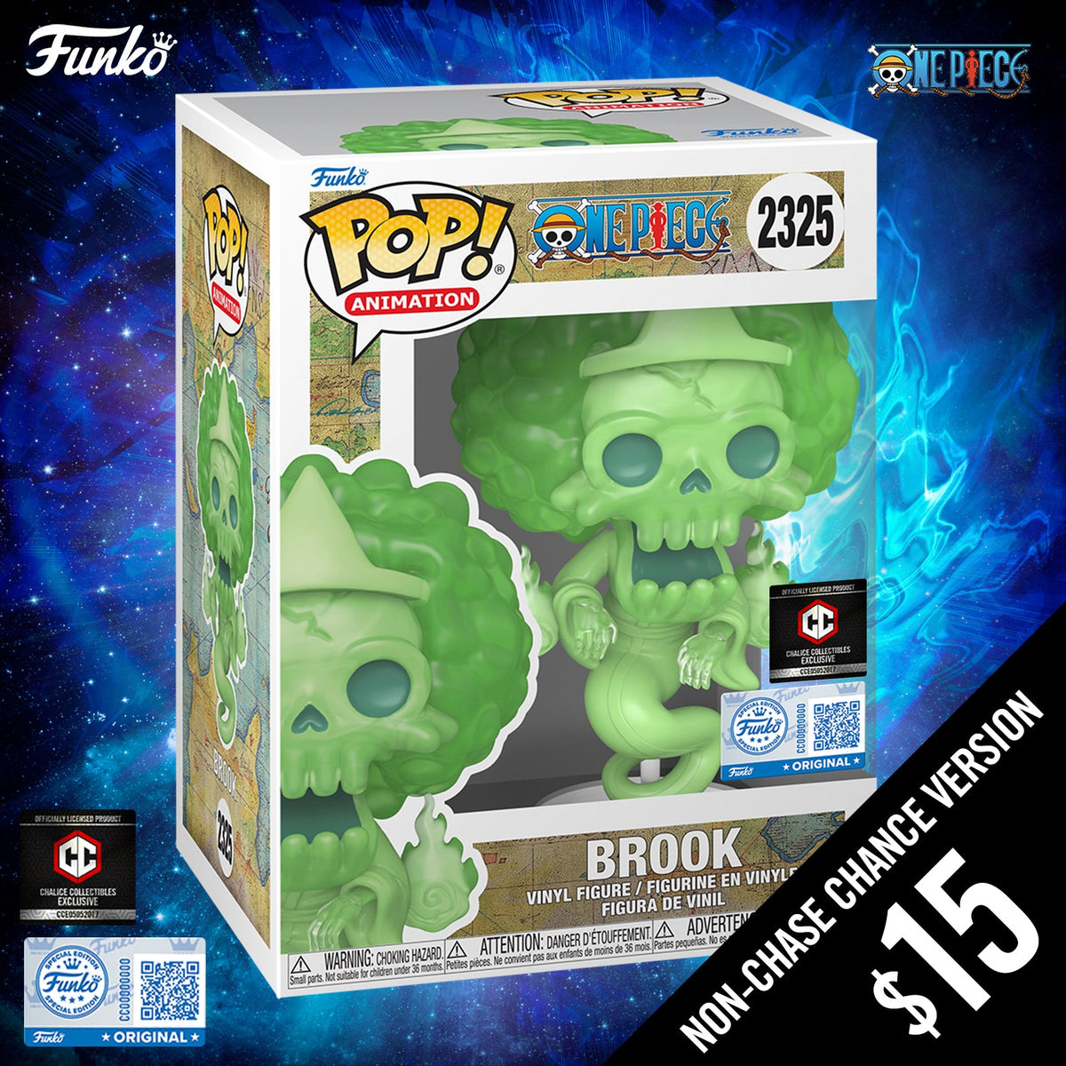 Funko Pop! One Piece S14: Brook (Ghost) #2325 (Non-Chase)