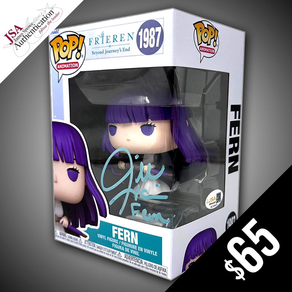 Funko Pop! Frieren: Fern #1987 - SIGNED by Jill Harris (JSA Certified)