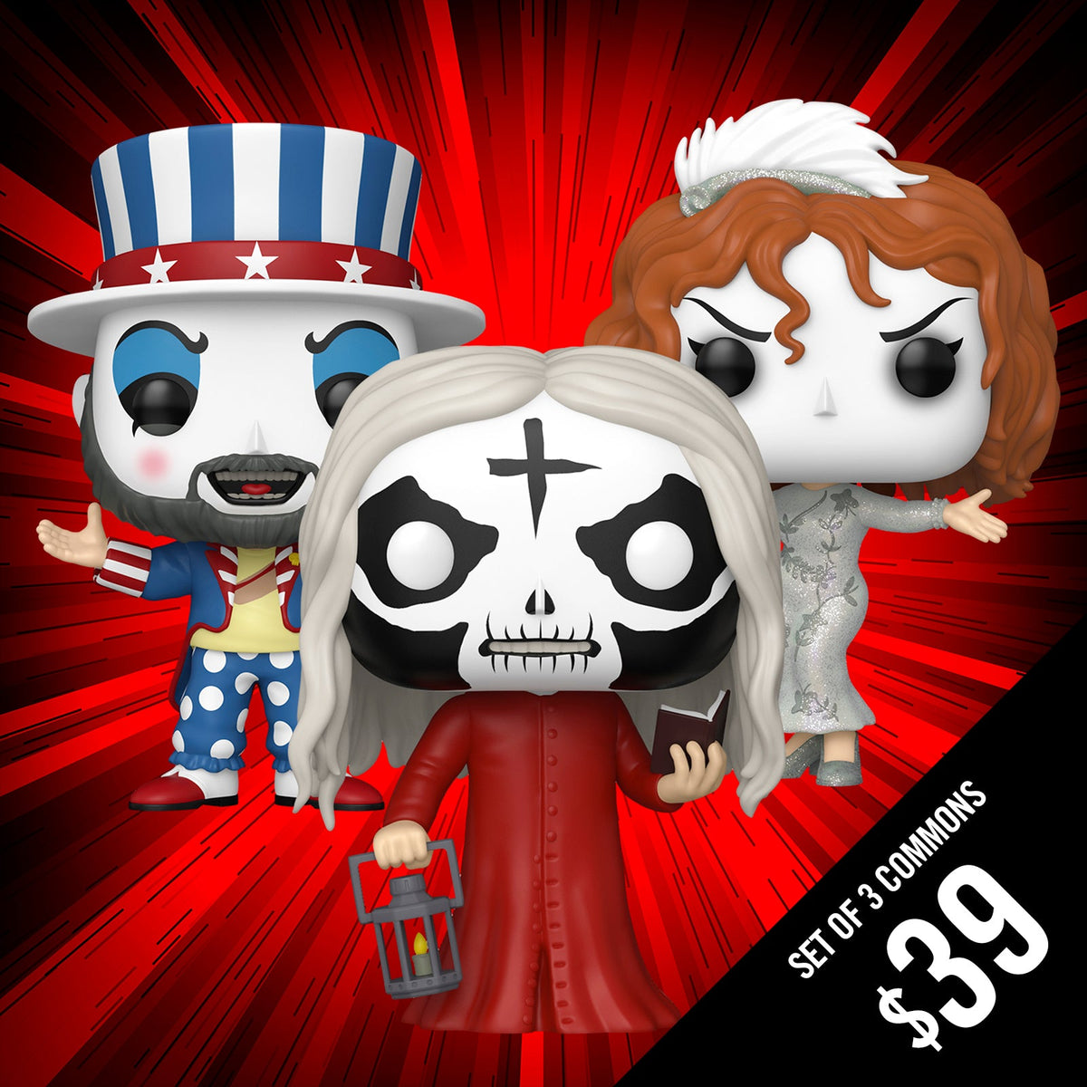 Pre-Order: Funko Pop! House of 1000 Corpses: Set of 3 Commons