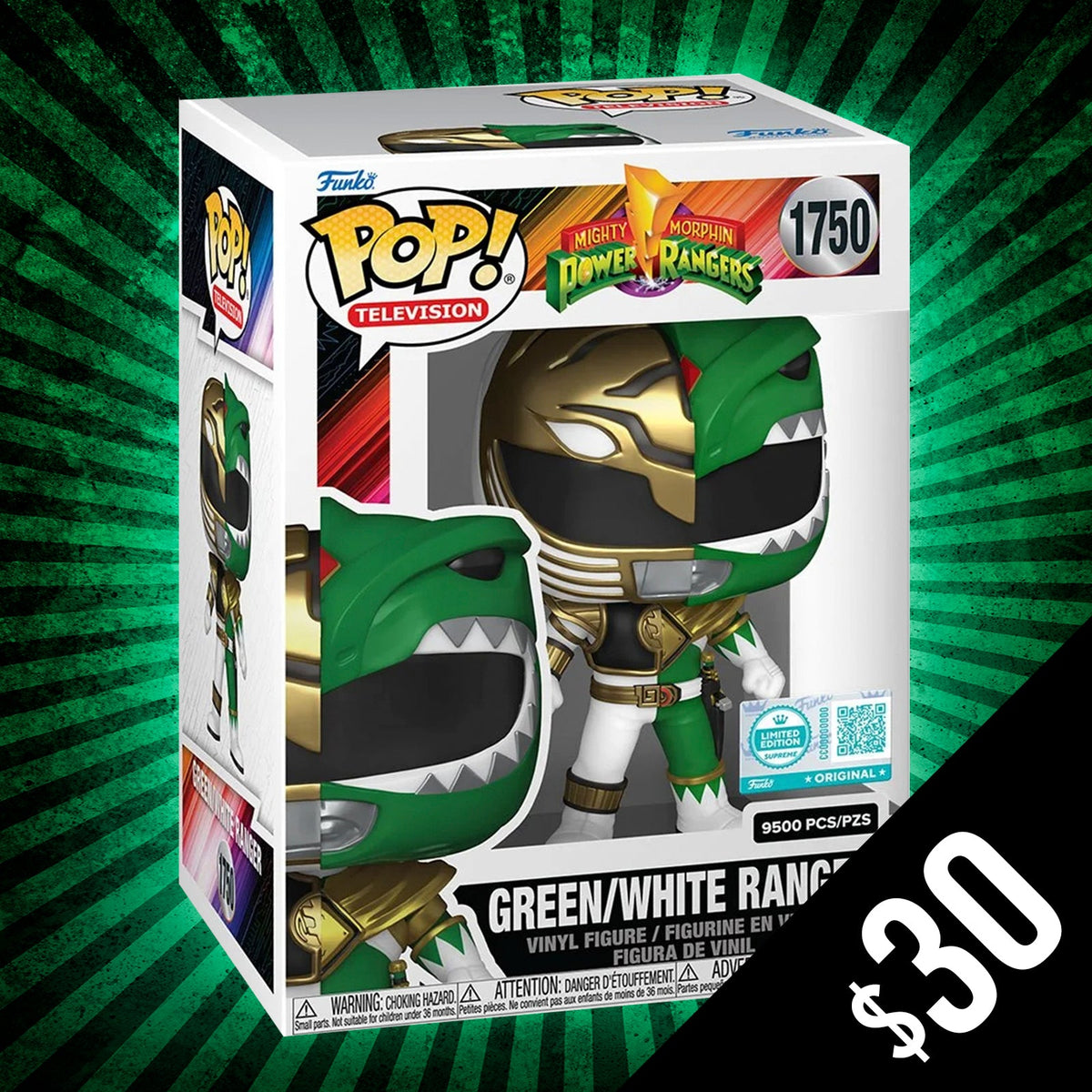 Funko Pop! Green/White Ranger #1750 (LE9500)