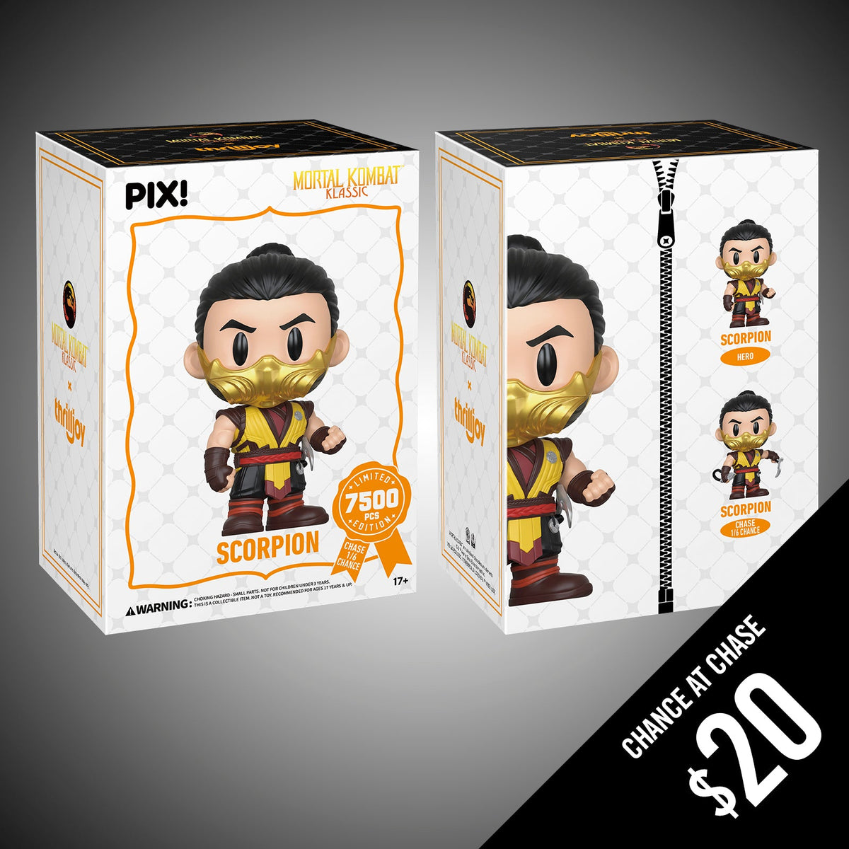Thrilljoy PIX: Mortal Kombat Klassic: Scorpion (LE7500)