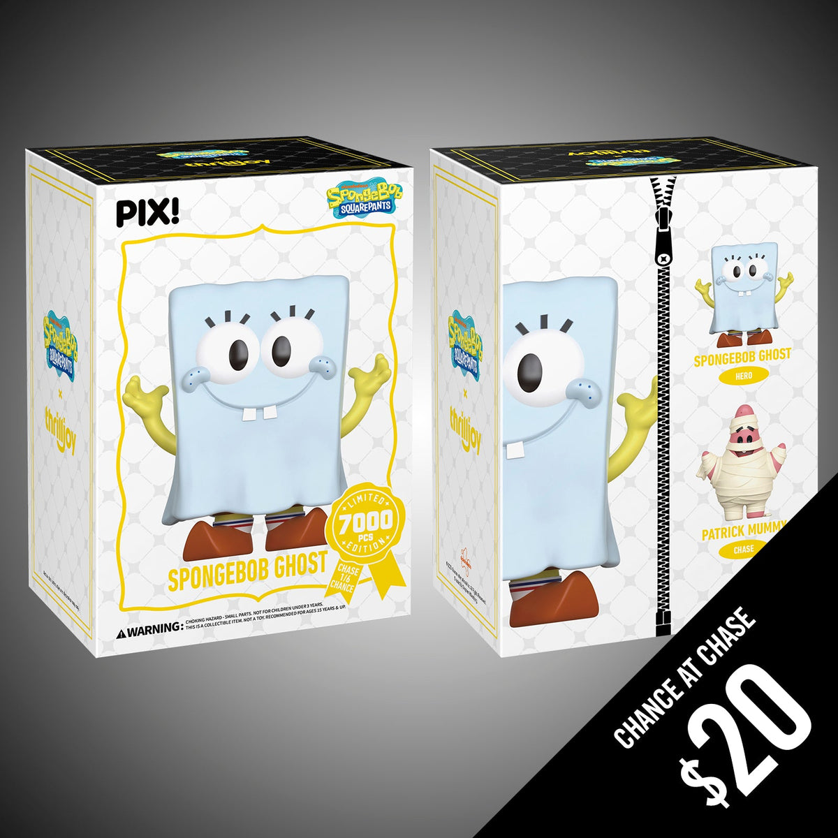 Thrilljoy PIX: Spongebob Squarepants: Spongebob Ghost (LE7000)