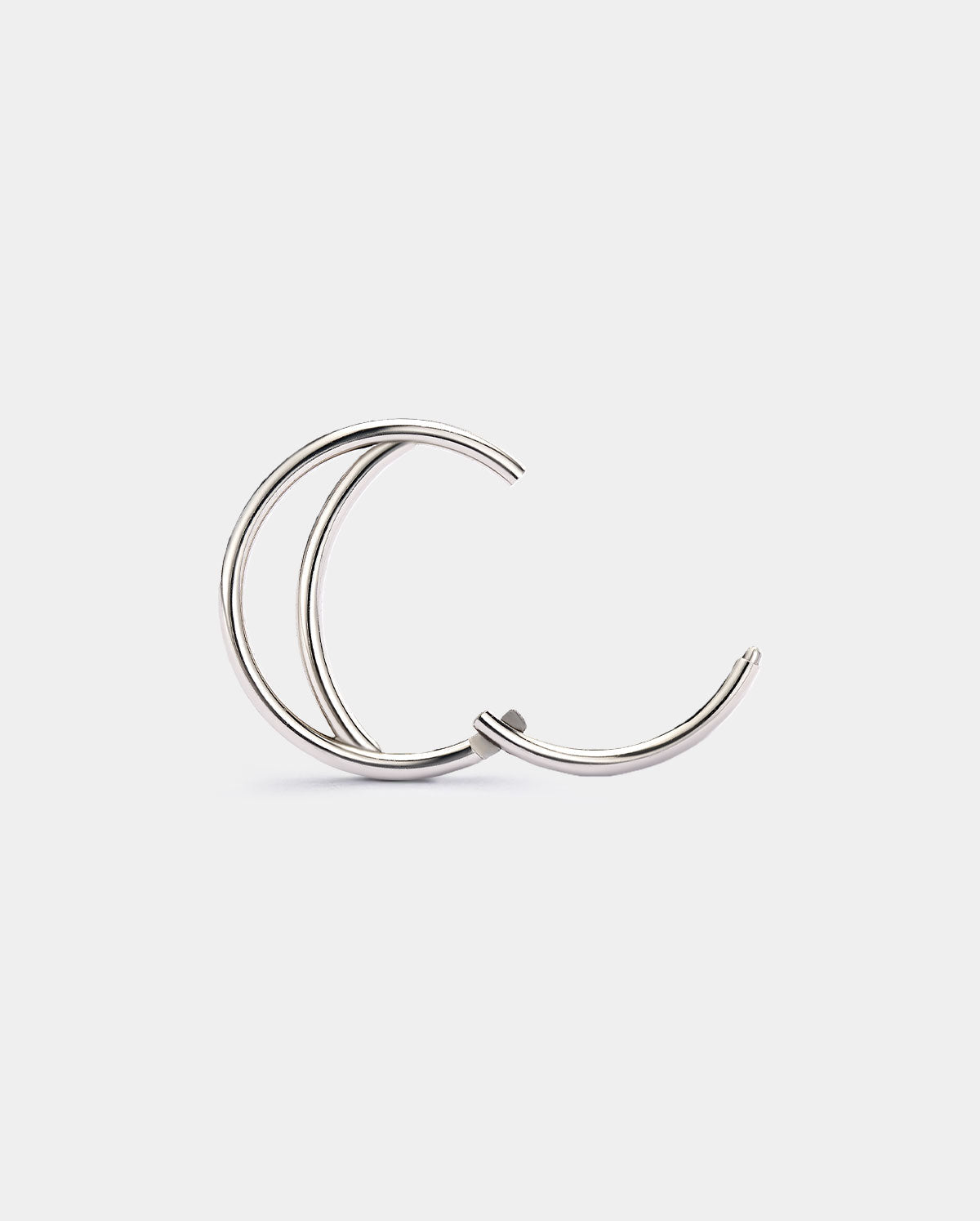 Double Row Hinged Segment Nose Hoop