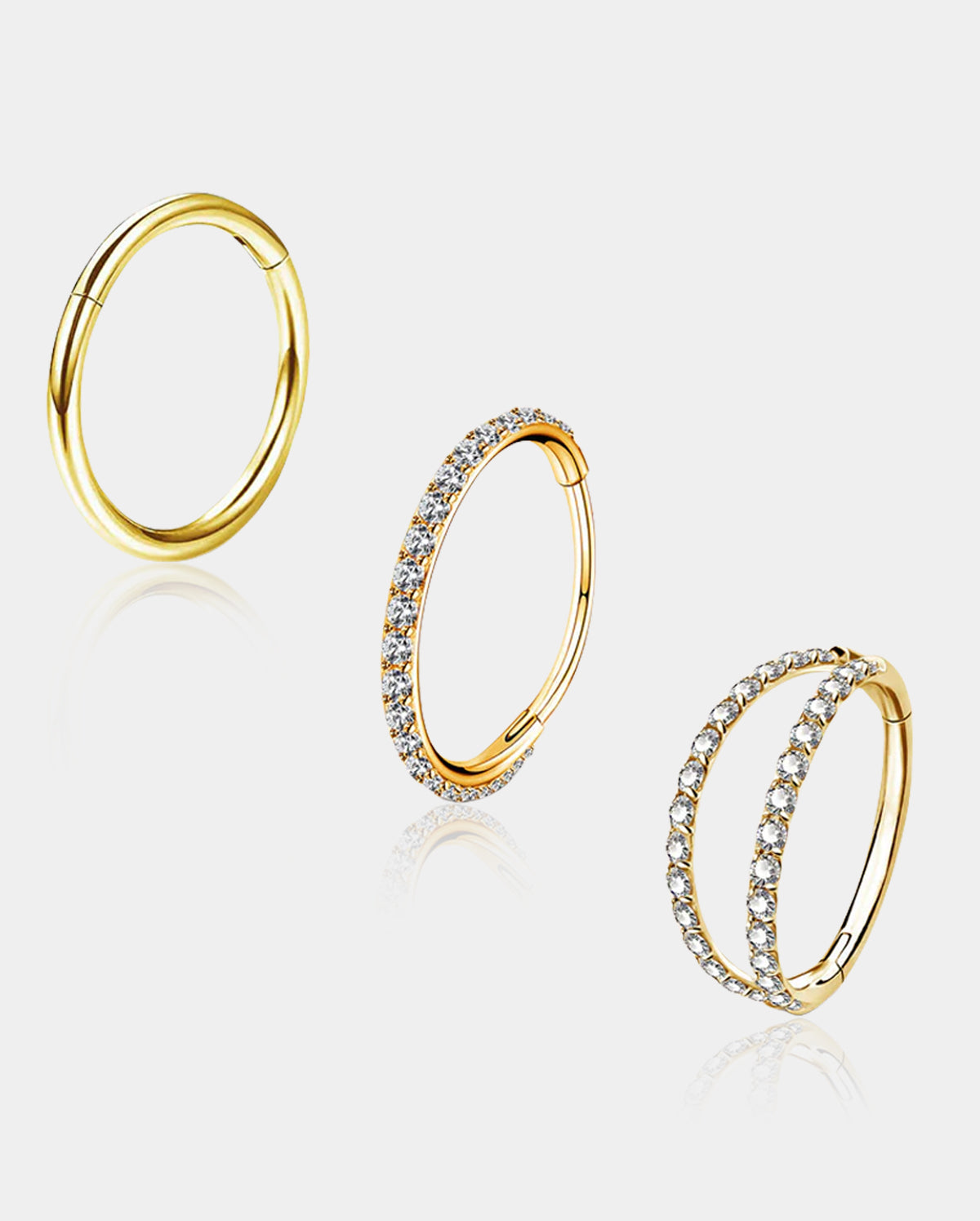 3PCS 20G Classic and Hottest Nose Rings Set