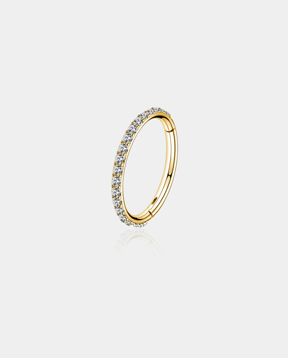 20G CZ Hinged Segment Nose Ring
