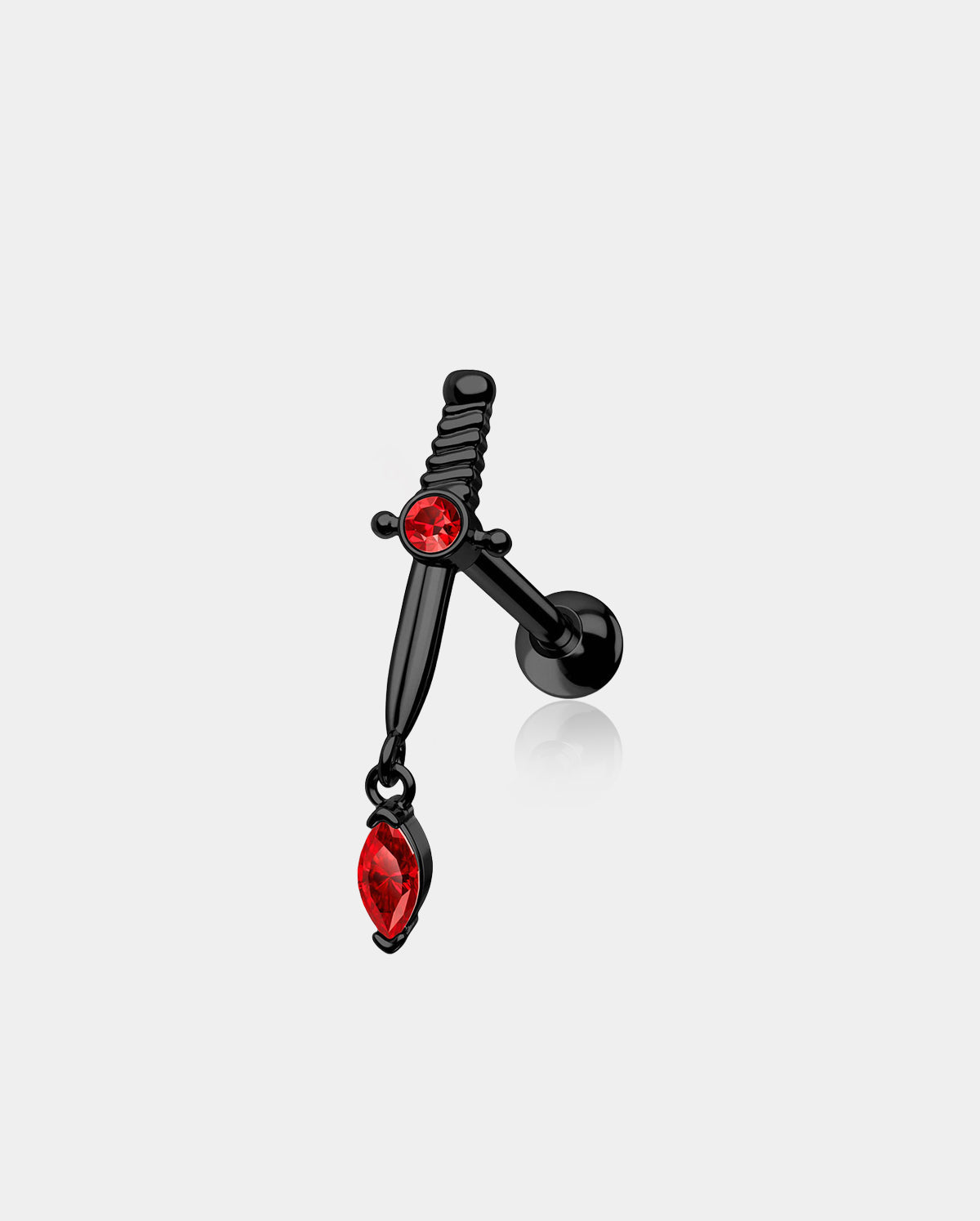 Sword Helix Stud Cartilage Ring