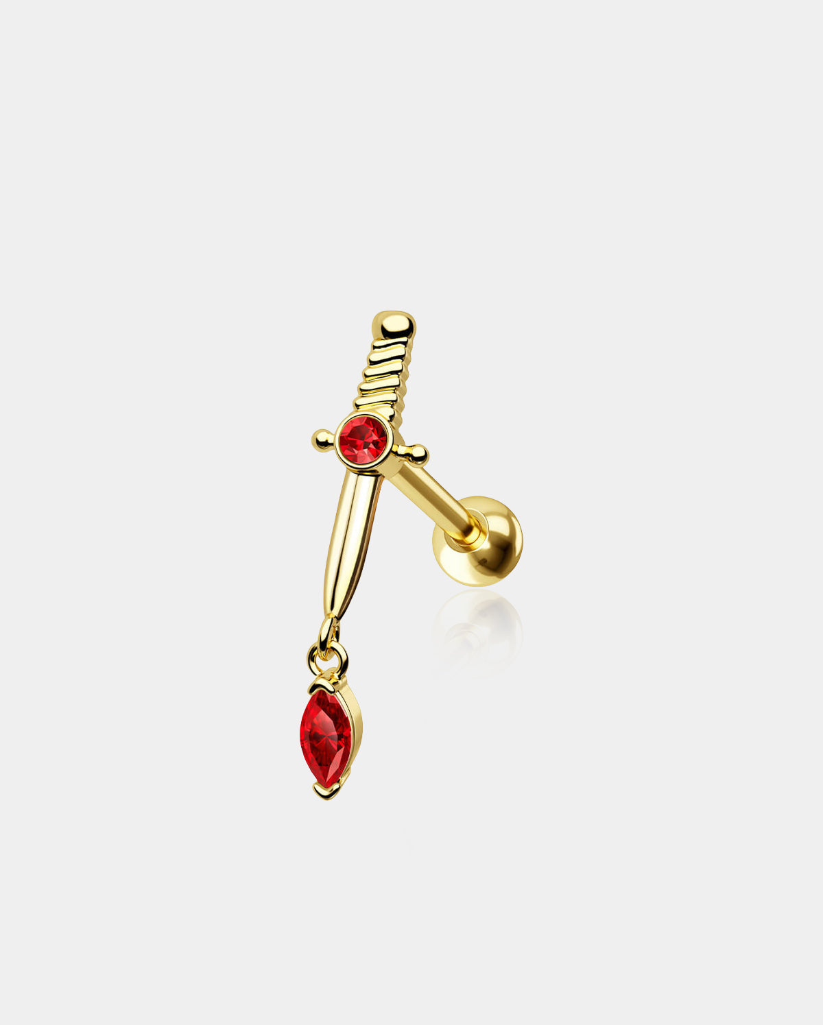 Sword Helix Stud Cartilage Ring