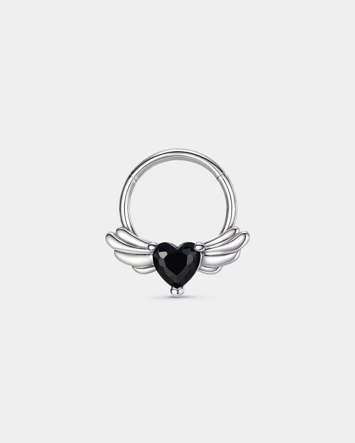 Winged Heart CZ Segment Septum Ring