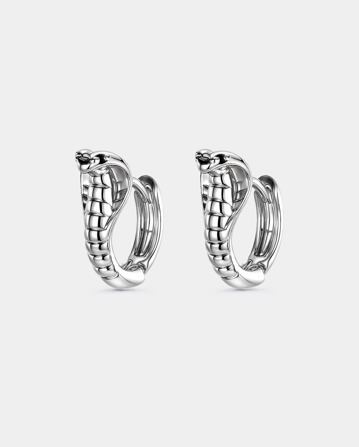 2PCS CZ Cobra Earrings