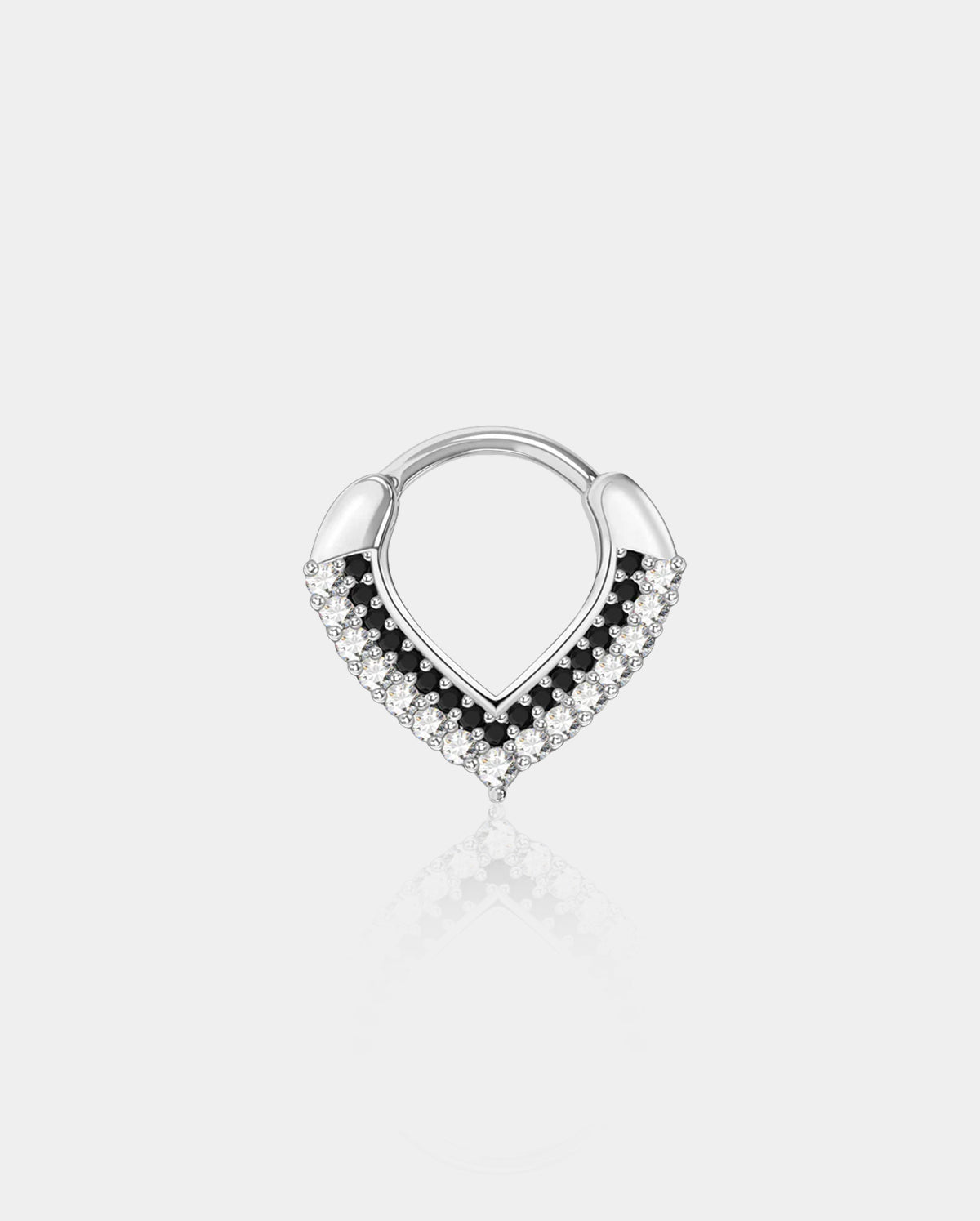 CZ Triangle Septum Ring Daith Jewelry