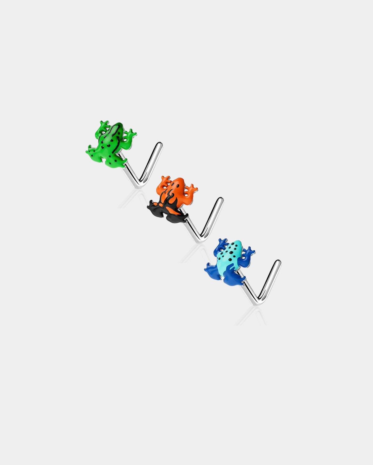 Colorful Frog Nose Stud