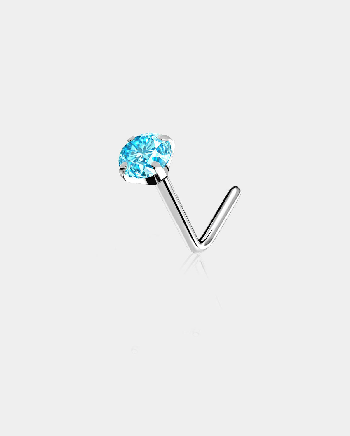 Vibrant CZ Titanium Nose Stud