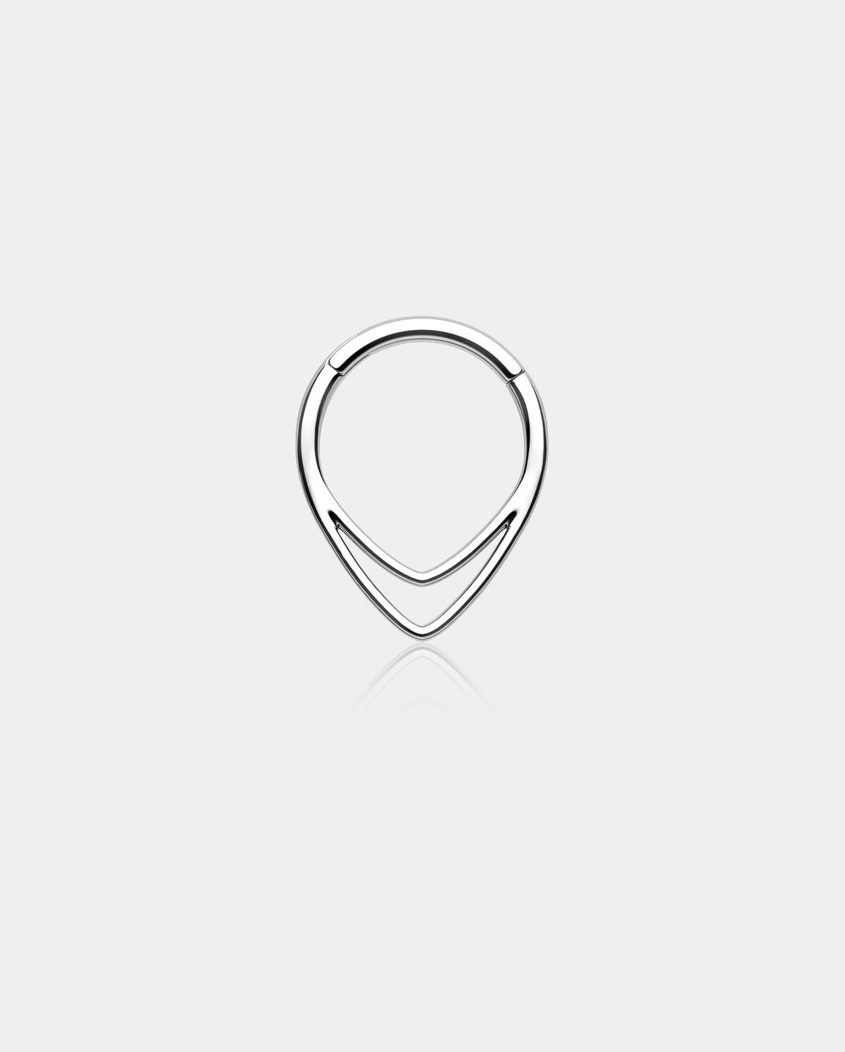 Double Hoop Triangle Septum Ring