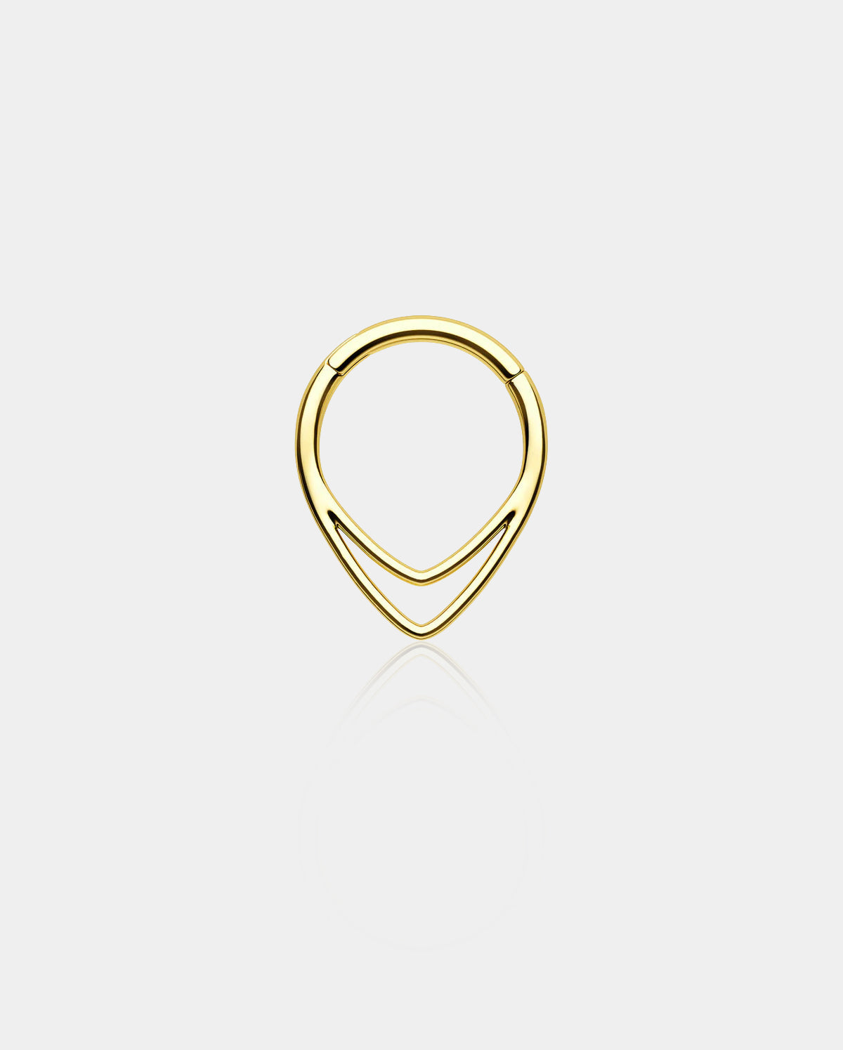 Double Hoop Triangle Septum Ring