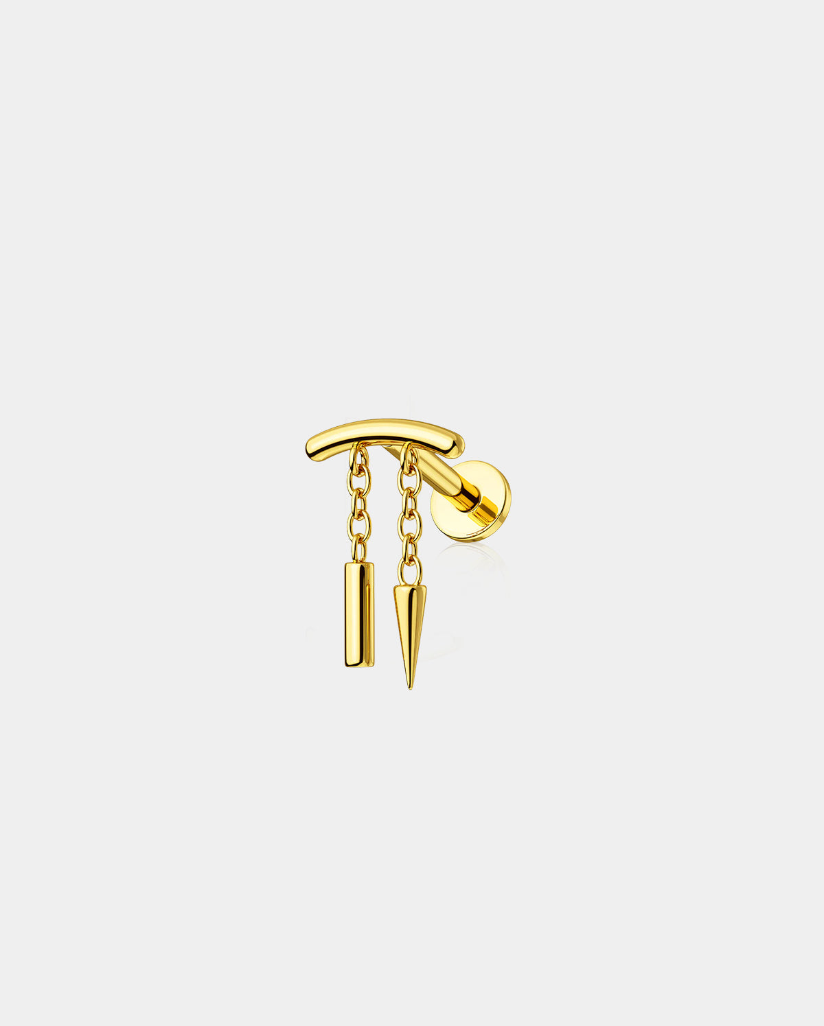 Spike Dangle Threadless Push-Pin Cartilage Stud