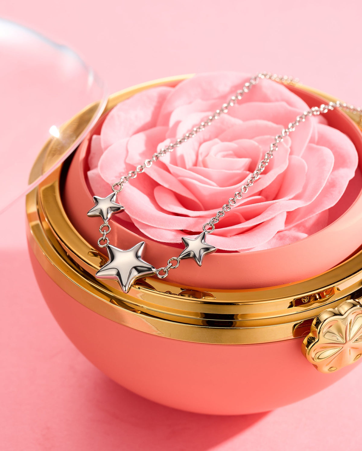 Bubble Chunky Stars Necklace（Gift Packing Available）