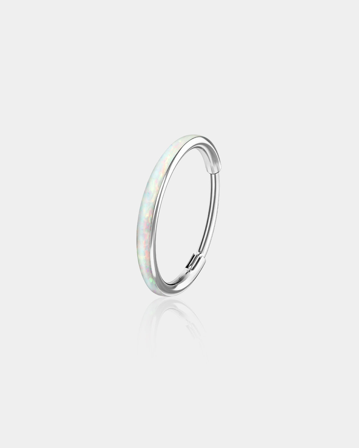 Opal Hinged Segment Nose Ring