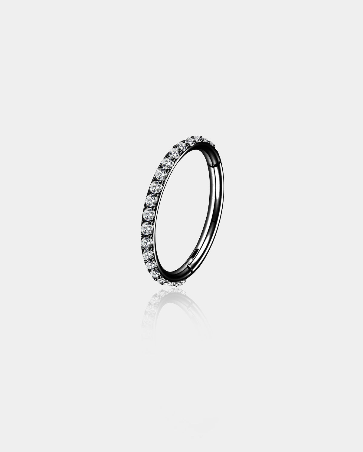 20G CZ Hinged Segment Nose Ring