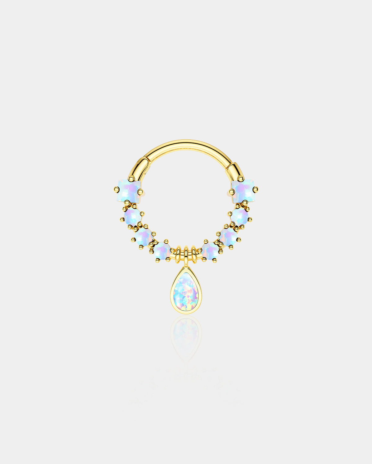 Dangle Diamond Septum Ring
