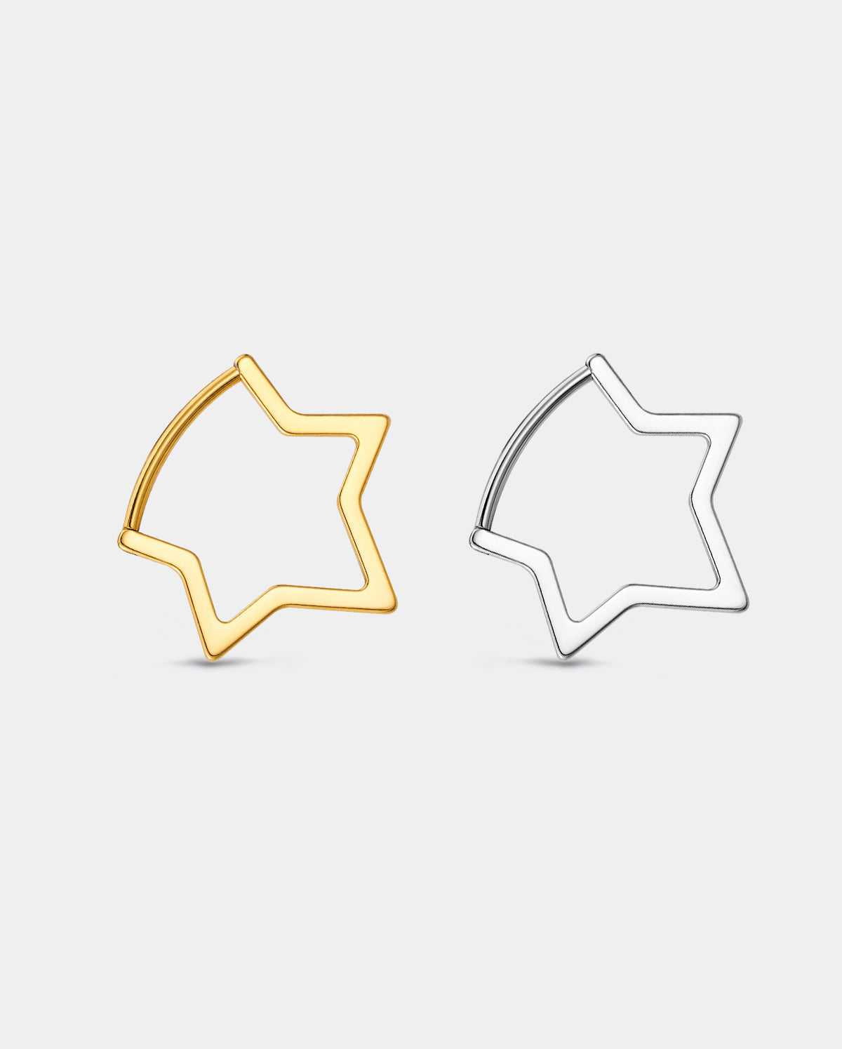 Star Clicker Titanium Nostril Ring