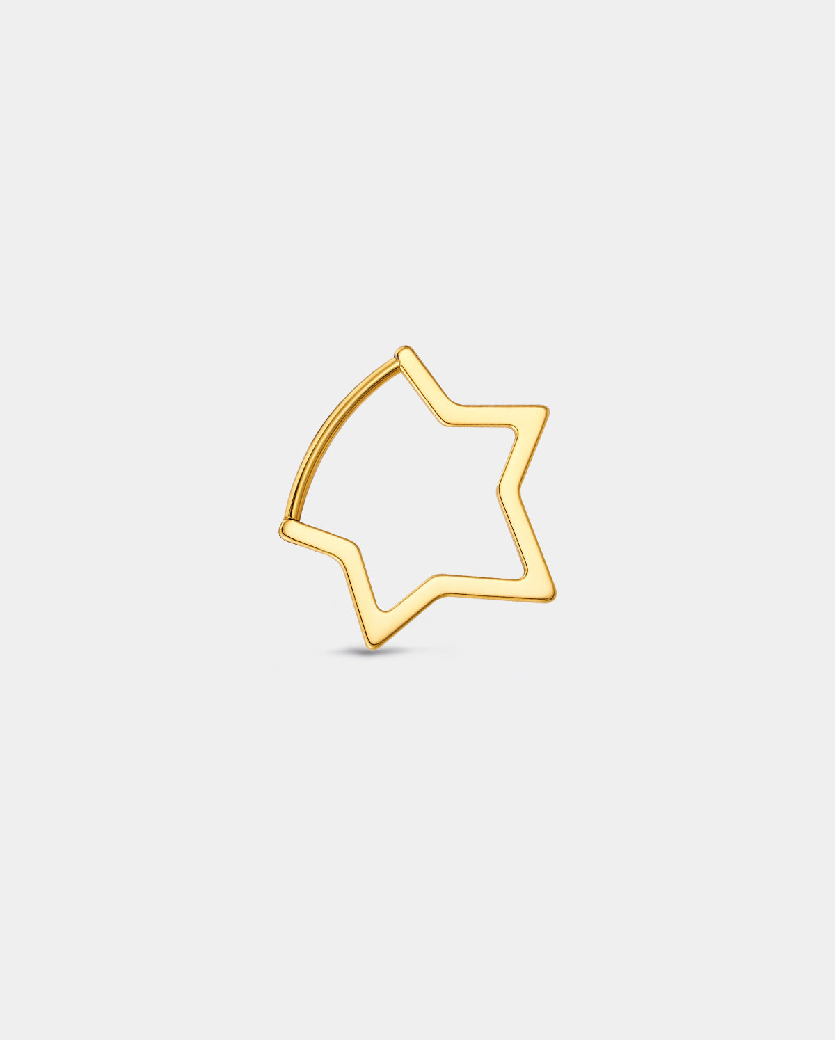 Star Clicker Titanium Nostril Ring