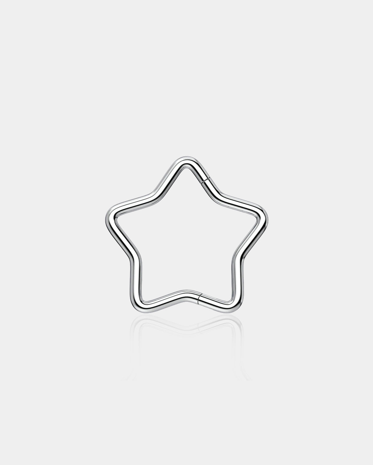 Star Hinged Segment Titanium Septum Ring
