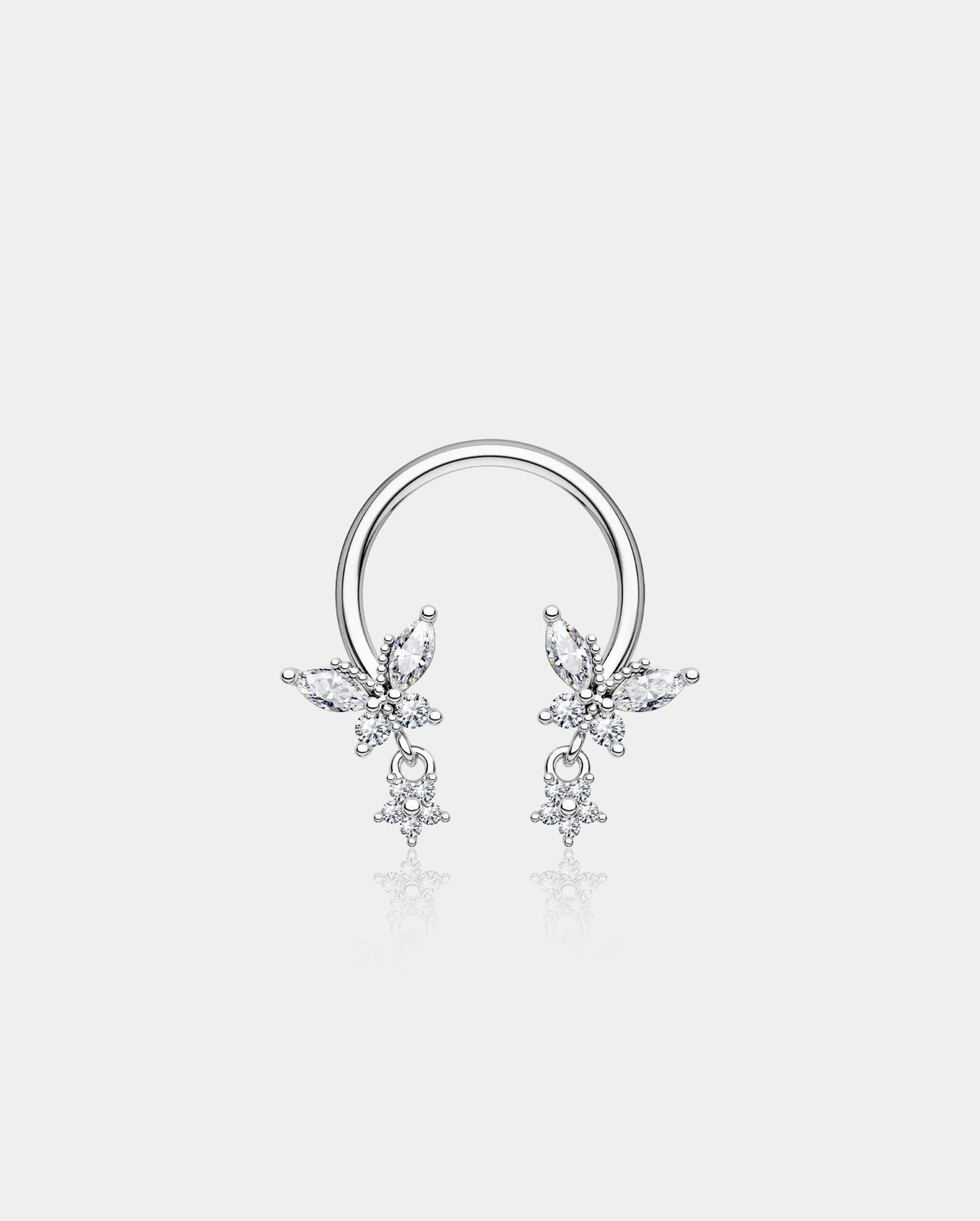 Butterfly Dangle Star Horseshoe Septum Ring