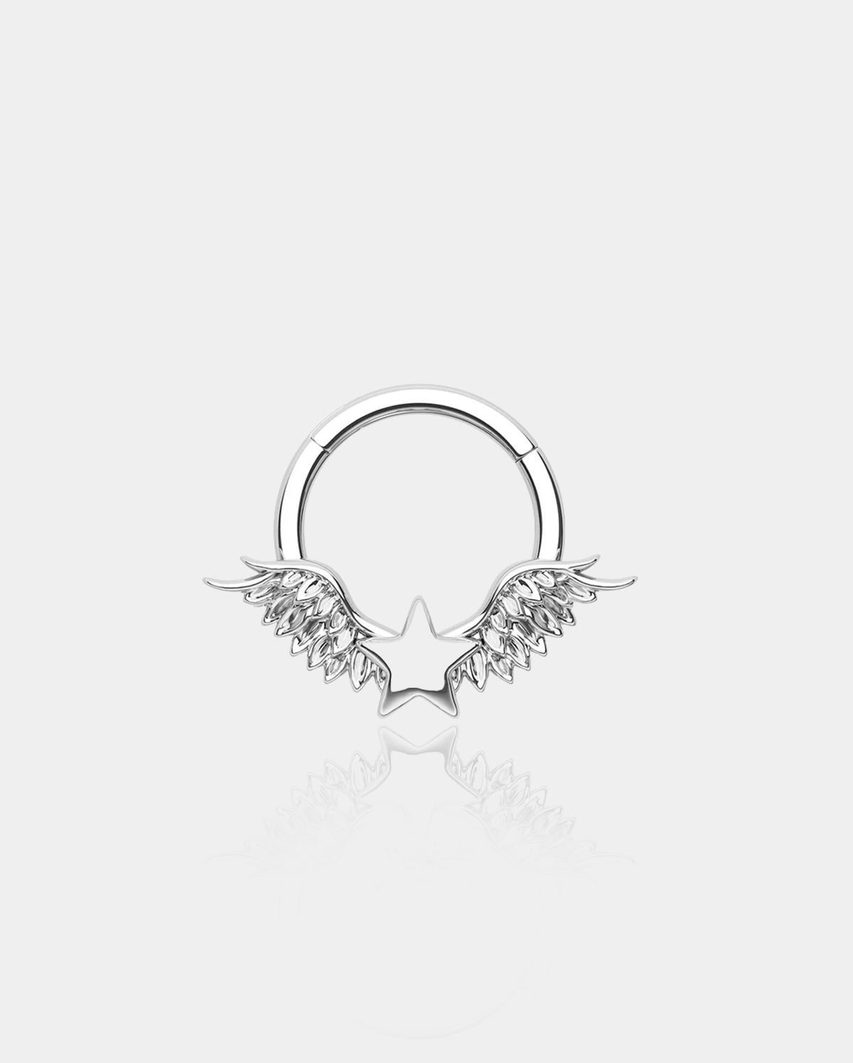 Wings & Star Hinged Segment Septum Ring