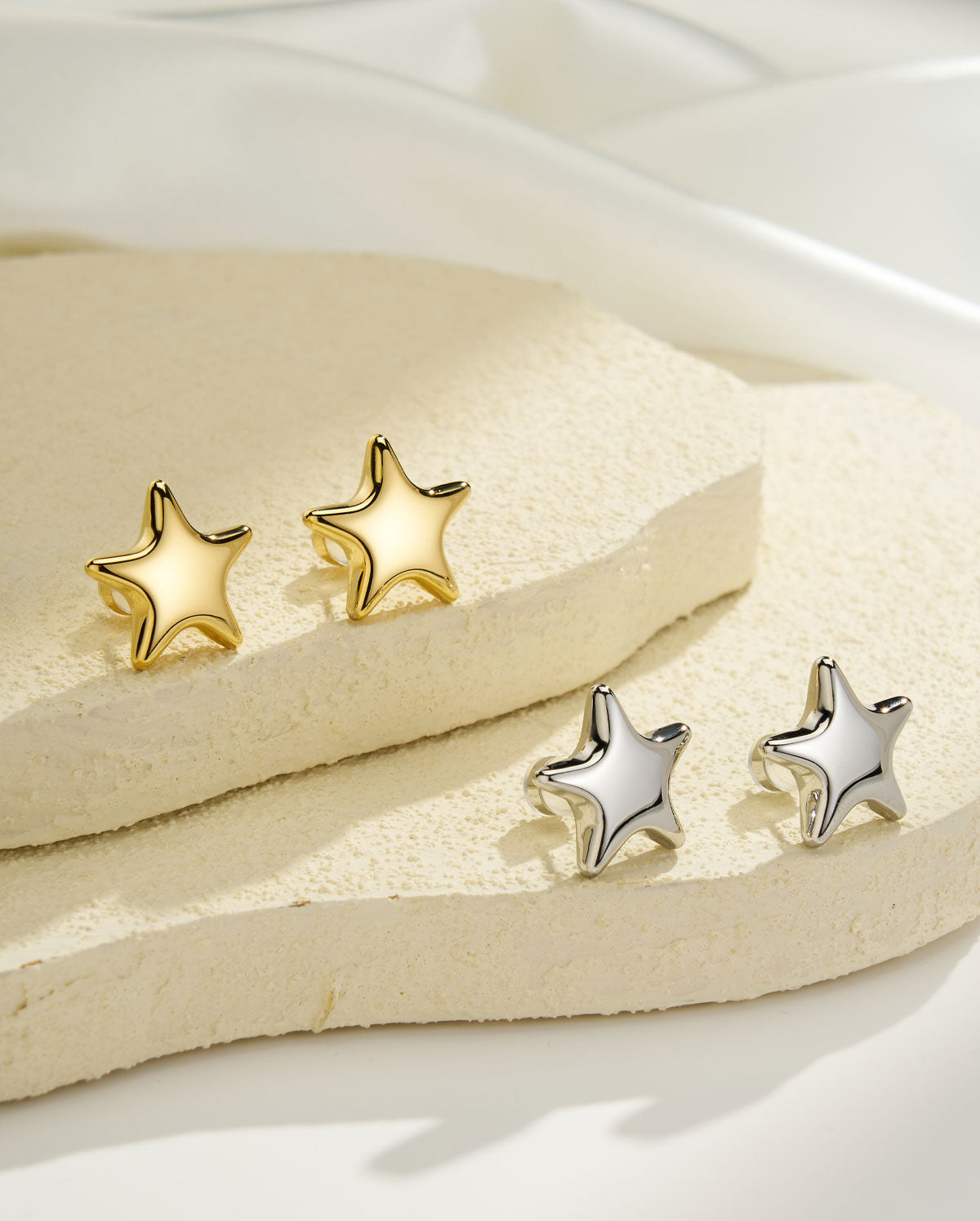 2PCS Bubble-Star Stud Earrings