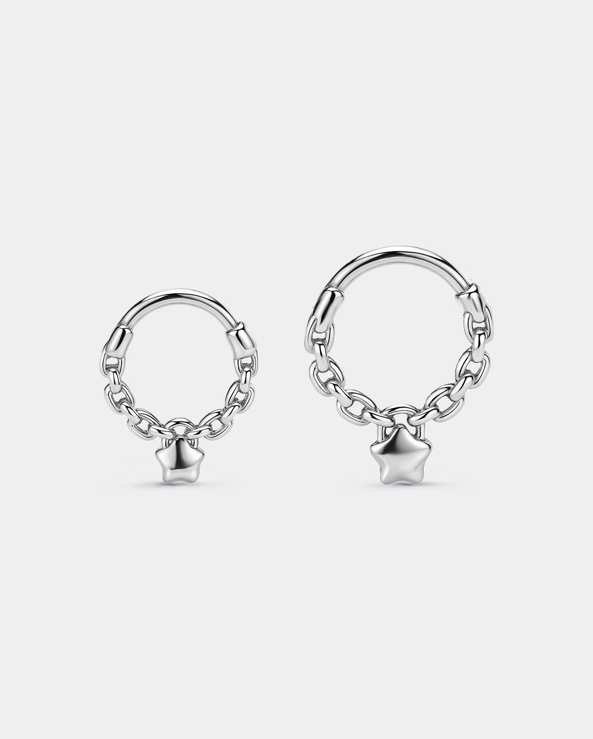 Star Lock Hinged Segment Septum Ring