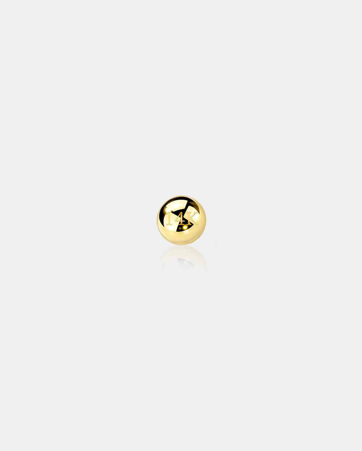 14K Gold Septum Ring Replacement Ball
