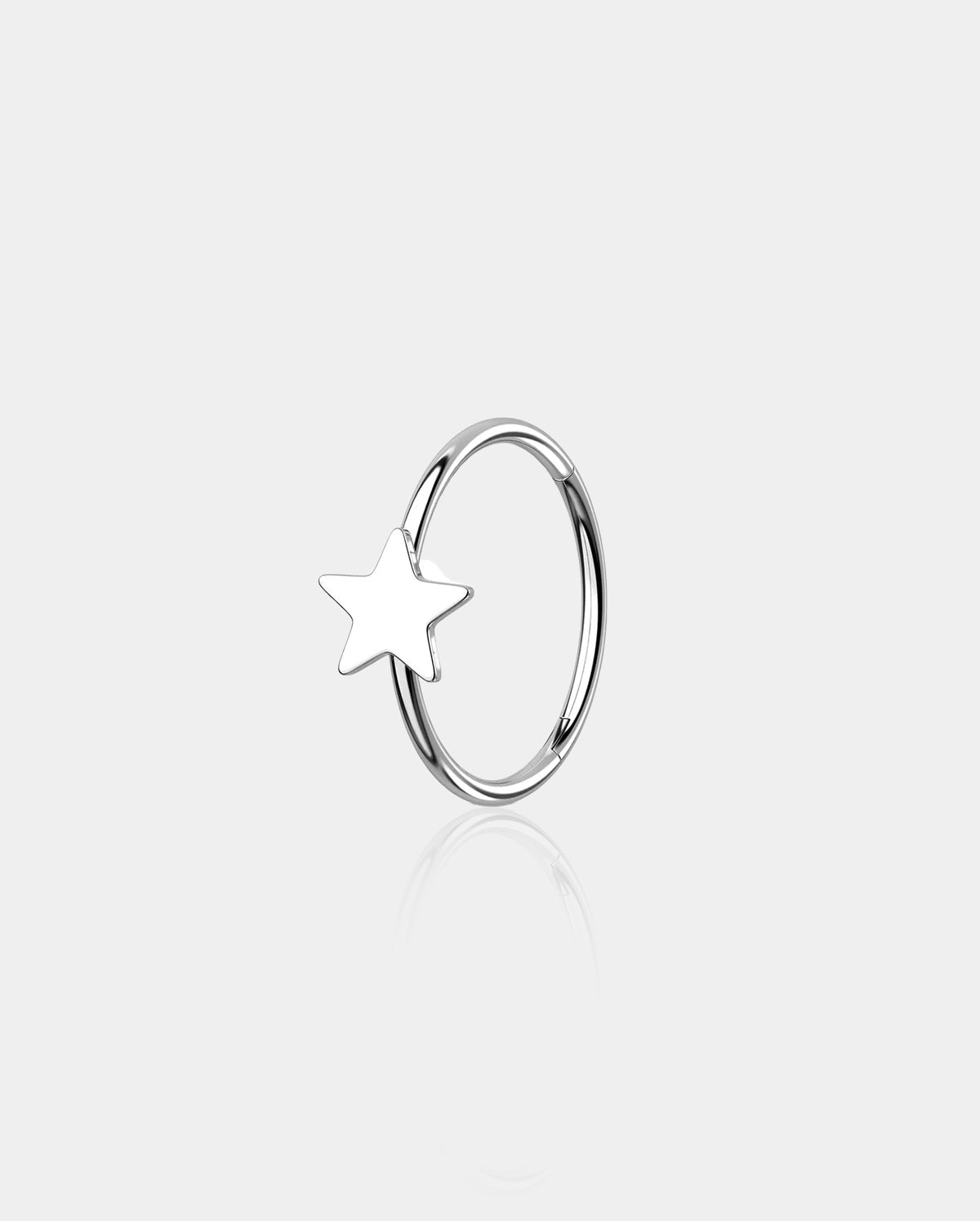 Flat Star Segment Nose Ring