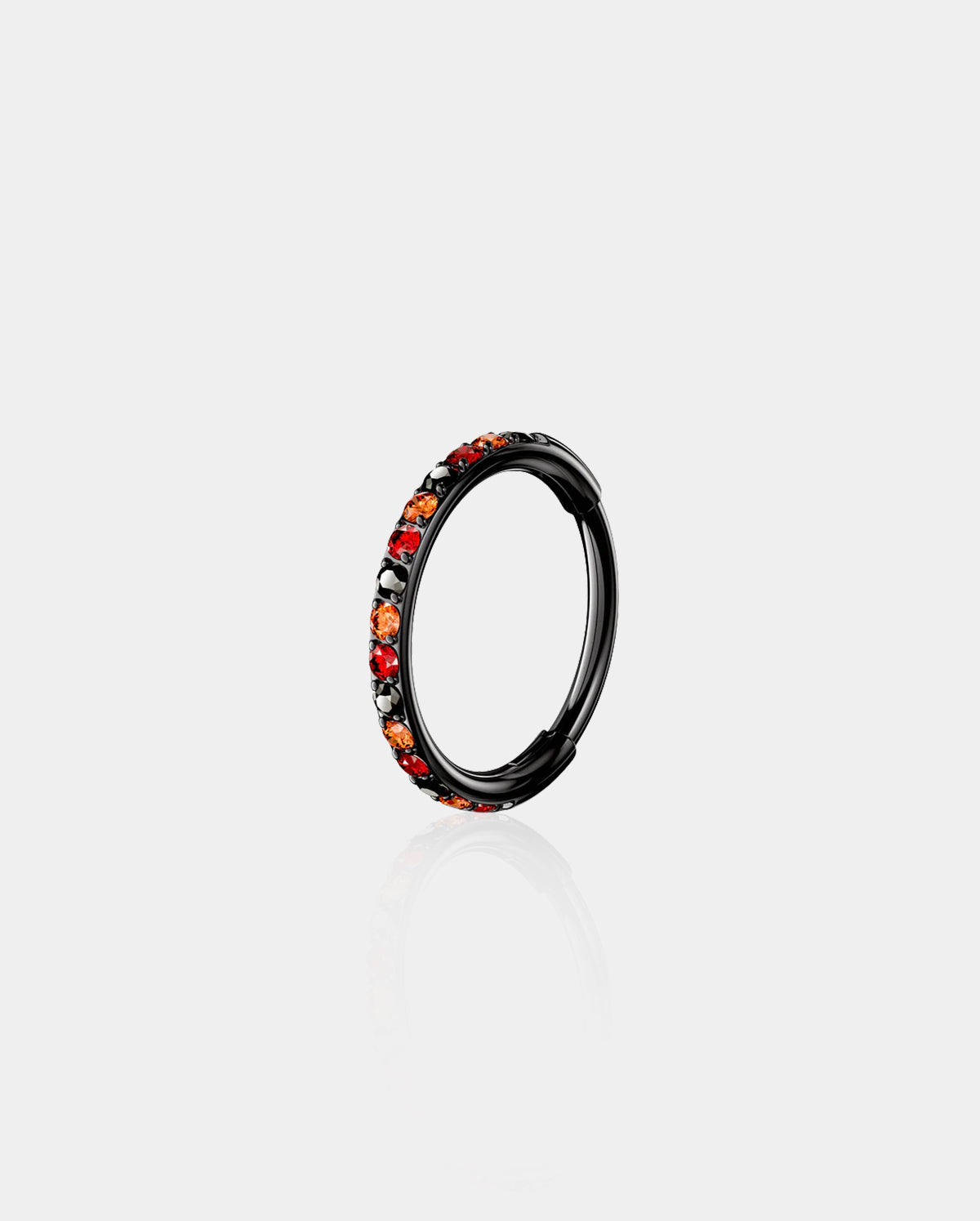 Vibrant CZ Segment Nose Hoop
